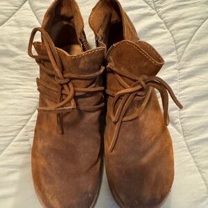 Brown Suede Ankle Boots